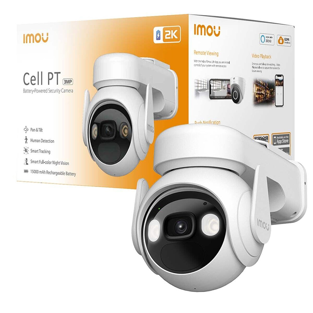 Caméra de Surveillance Imou Cell PT, Wi-Fi, 2K, IP66, Extérieur, Blanche IPC-K9EP-3T0WE