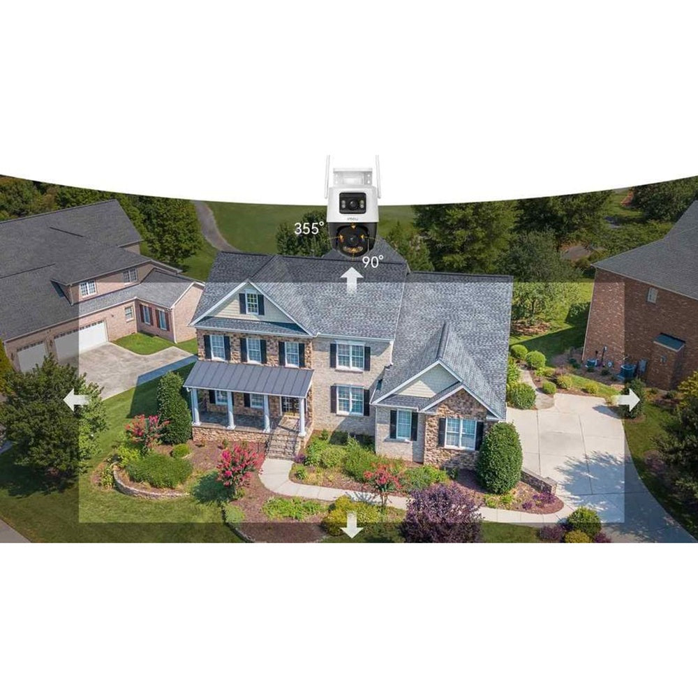 Caméra de Surveillance Imou Cruiser Dual 2 Pro, Wi-Fi, 2.5K + 2.5K, IP65, Extérieur, Blanche IPC-S7XFP-8U0WED