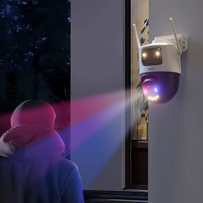 Caméra de Surveillance Imou Cruiser Dual 2 Pro, Wi-Fi, 2.5K + 2.5K, IP65, Extérieur, Blanche IPC-S7XFP-8U0WED
