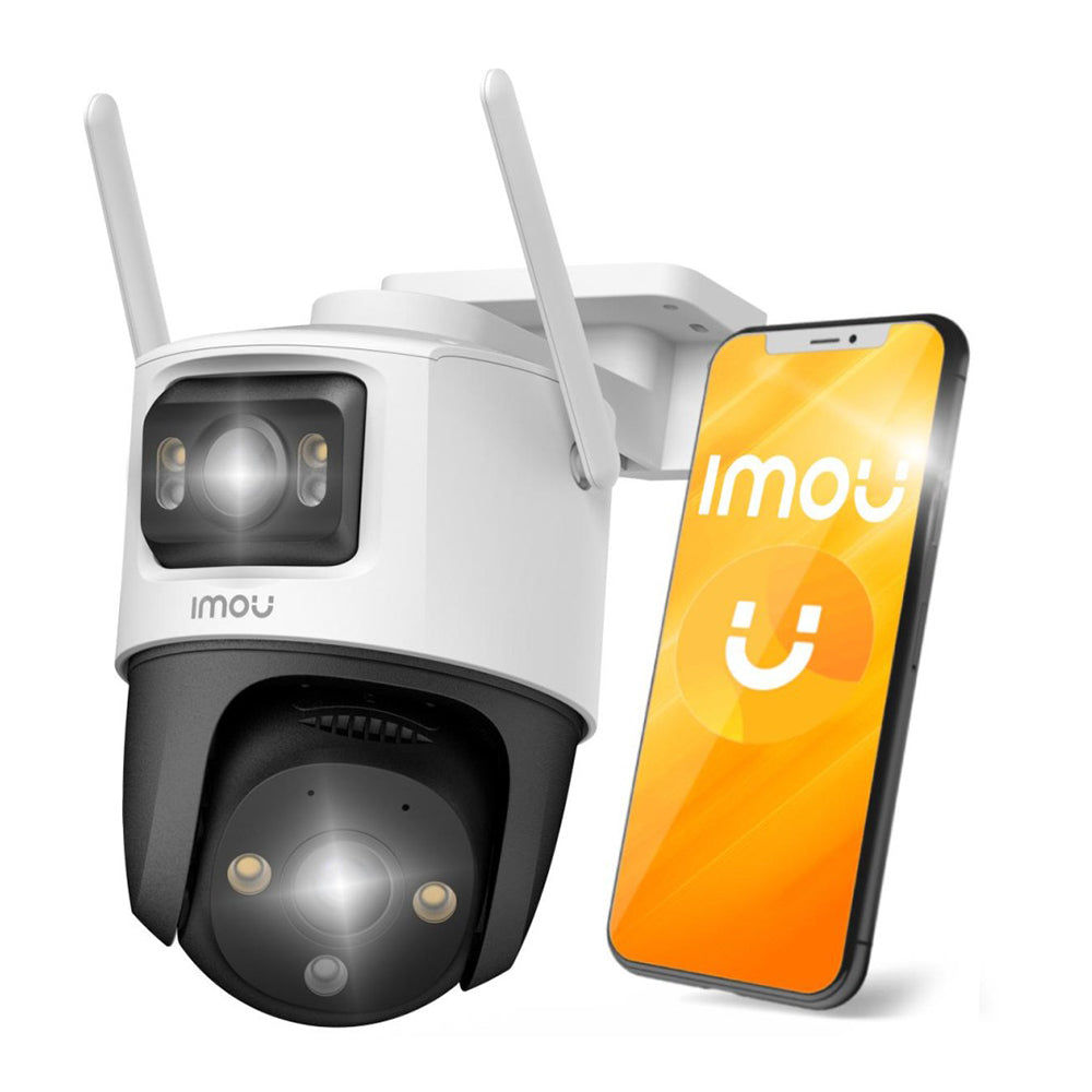 Caméra de Surveillance Imou Cruiser Dual, Wi-Fi, 2.8K + 2K, IP66, Extérieur, Blanche IPC-S7XP-8M0WED-0360B
