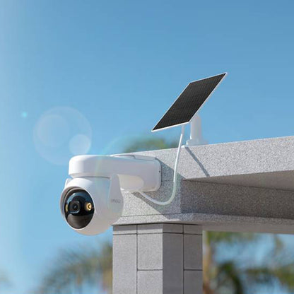 Caméra de Surveillance Imou Cell PT Kit, Wi-Fi, 2K, IP66, Panneau Solaire, Extérieur, Blanche KIT/IPC-K9EP-3T0WE/FSP12-TYPEC
