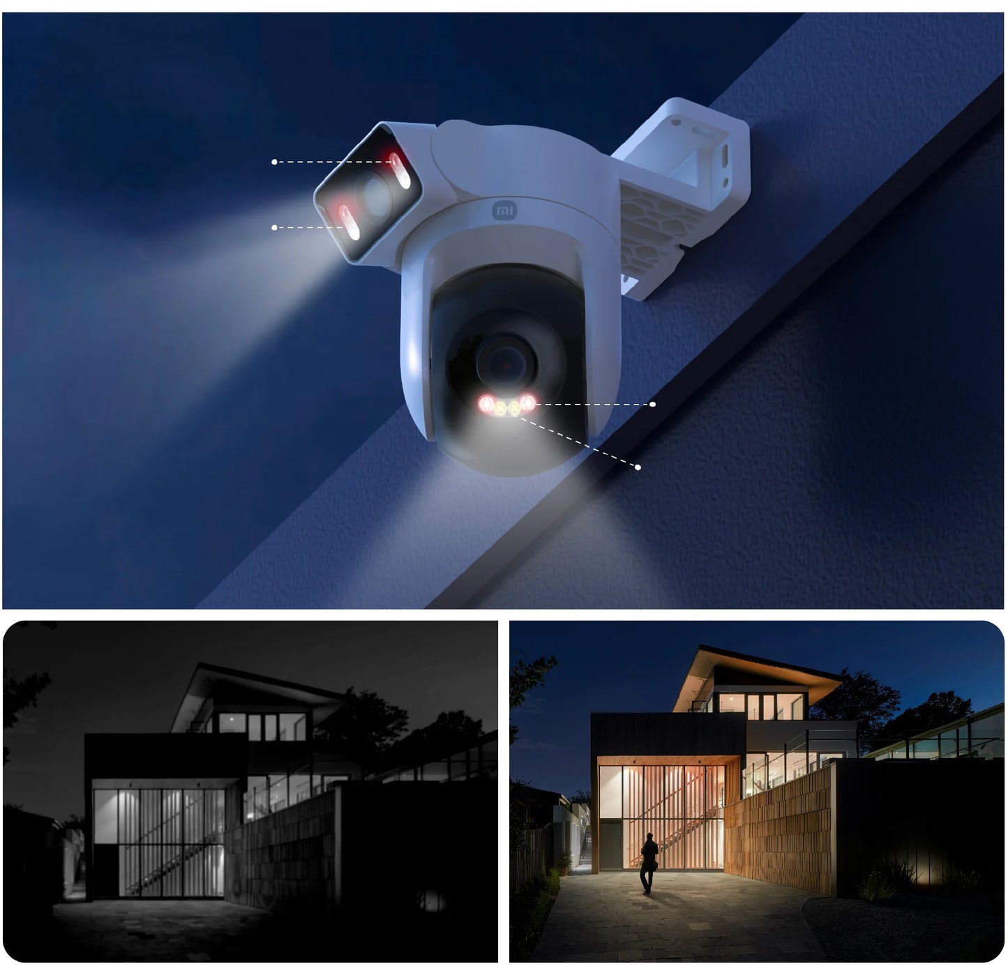 Caméra de Surveillance Xiaomi CW500 Dual, Wi-Fi, 2.5K, IP66, Extérieur BHR9402EU