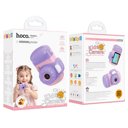 Caméra Numérique HOCO DV201 Kids, 1080P, 2MP, Rose