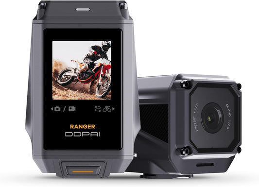 Moto DDPAI Caméra Ranger, 4K, Wi-Fi, écran 1,3 pouces 