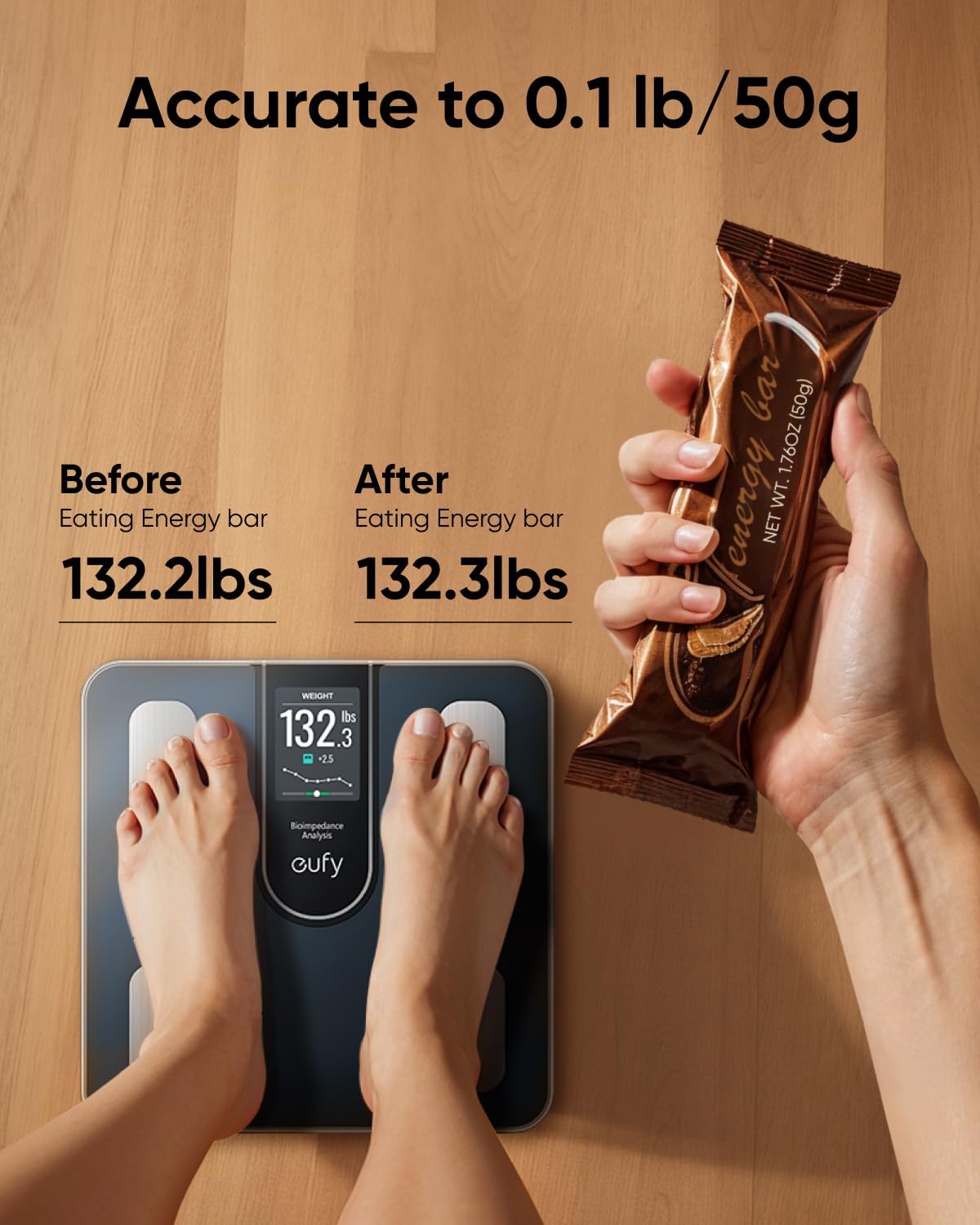 Balance numérique Eufy Smart Scale C20, Noir T9130011