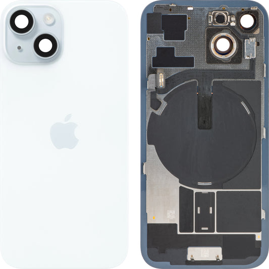 Apple iPhone 15 Couvercle de batterie, Bleu, Swap