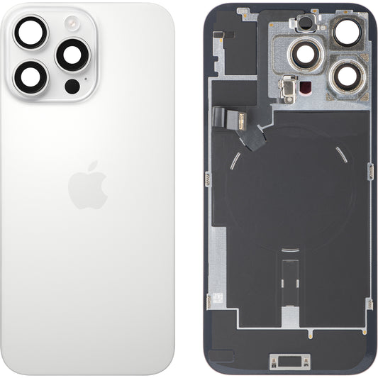 Apple iPhone 16 Pro Max Battery Cover, White (White Titanium), Swap