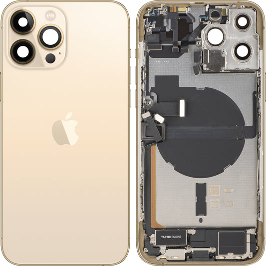 Couvercle de batterie Apple iPhone 13 Pro Max, avec boîtier intermédiaire, toutes pièces incluses, doré, échange