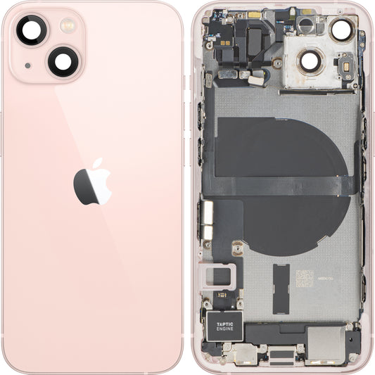 Couvercle de batterie Apple iPhone 13, avec coque centrale, pièces complètes, rose, échange premium