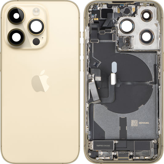 Couvercle de batterie Apple iPhone 14 Pro, avec coque centrale, version US, doré, échange