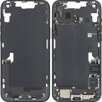 Apple iPhone 14 Plus Battery Cover, With Middle Frame, Full Parts, Black (Midnight), Swap