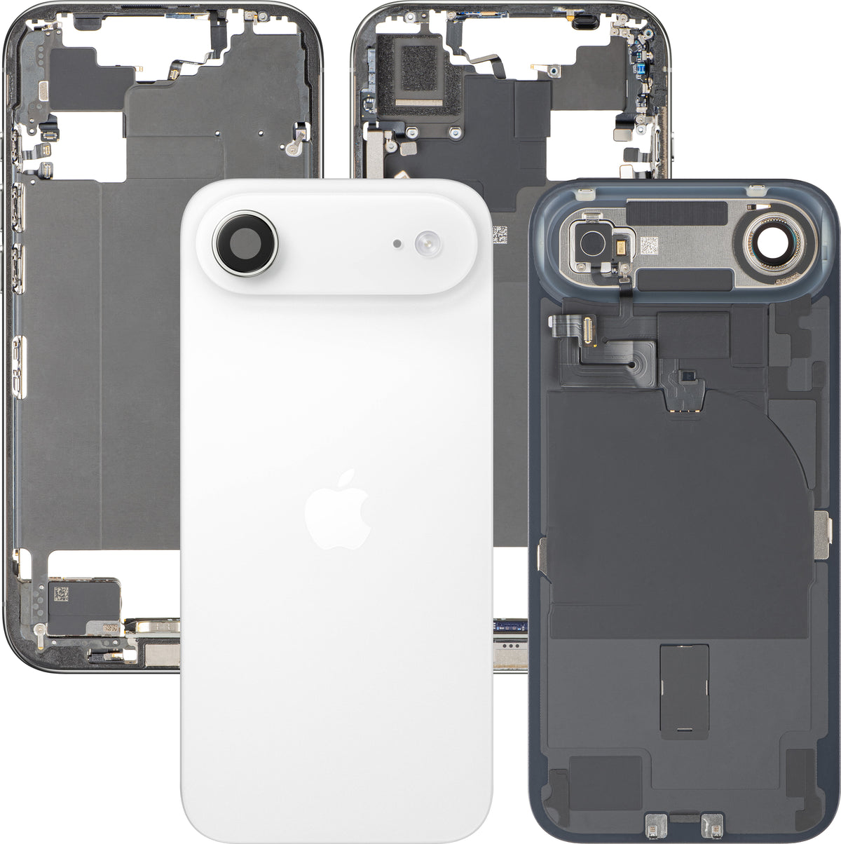 Coque Batterie Apple iPhone 17 Air, Avec Châssis Central, Pièces Complètes, Blanc (Cloud White), Échange Premium