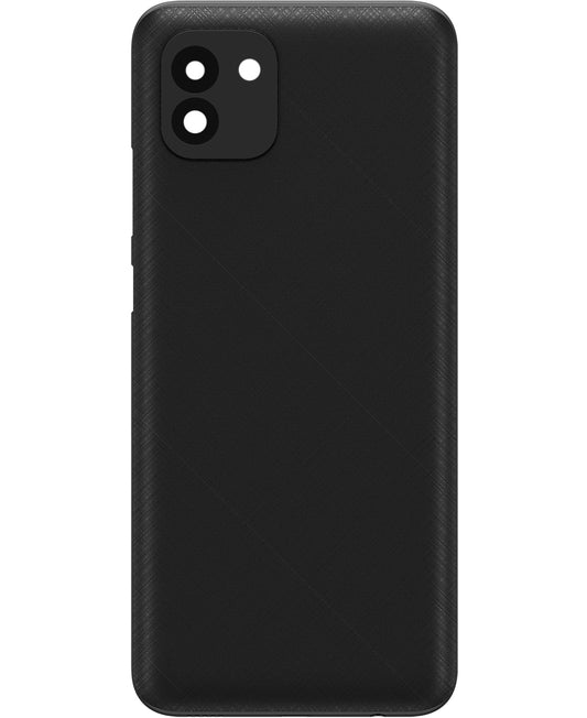 Couvercle de batterie compatible avec Samsung Galaxy A03 A035, Version F, Noir