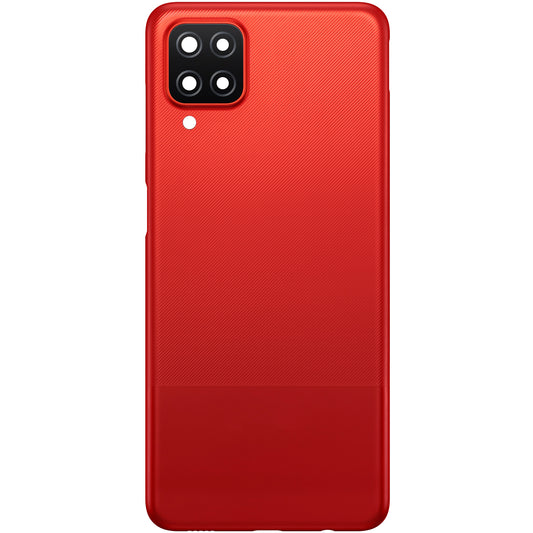 Cache batterie compatible avec Samsung Galaxy A12 Nacho A127 / A12 A125, Rouge