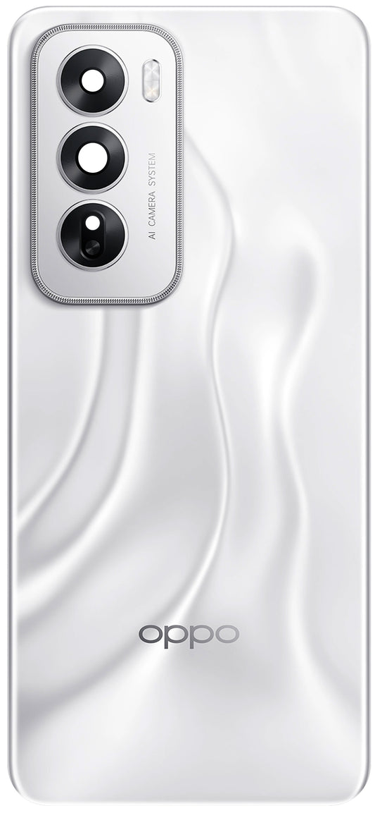 Couvercle de Batterie Oppo Reno12, Argenté (Astro Silver), Service Pack 621033000316