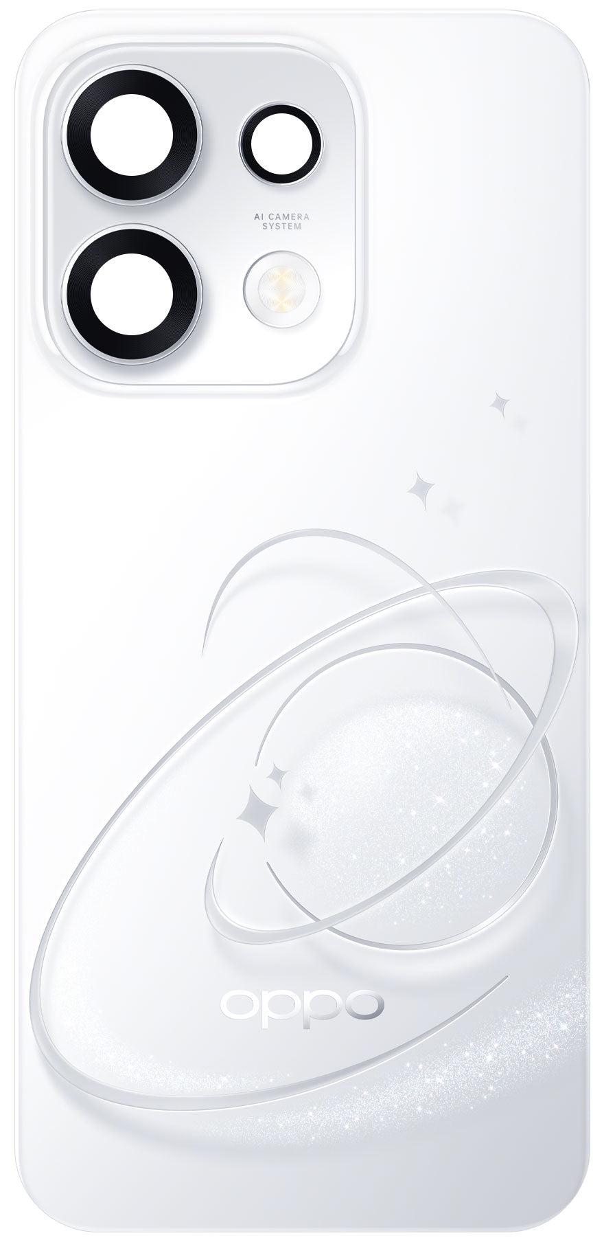 Coque de batterie Oppo Reno16 F / Reno16 FS, Argent (Pop White), Service Pack 621033001109