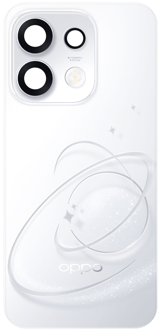 Coque de batterie Oppo Reno16 F / Reno16 FS, Argent (Pop White), Service Pack 621033001109