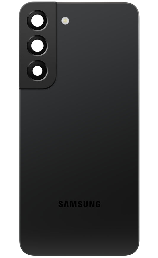 Couvercle de batterie Samsung Galaxy S22 5G S901, noir (noir fantôme), Service Pack GH82-27434A