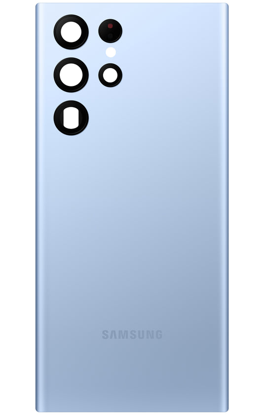 Couvercle de Batterie Samsung Galaxy S22 Ultra 5G S908, Bleu (Sky Blue), Service Pack GH82-27457G