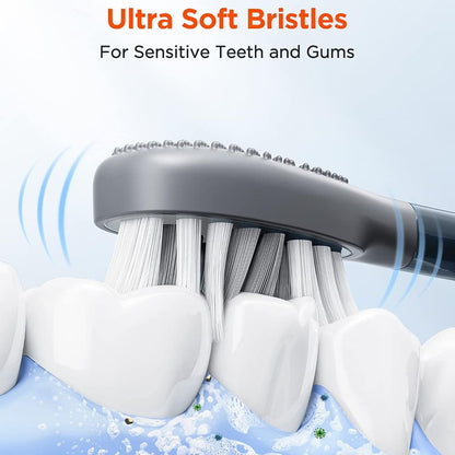 Tête de rechange Gum Care pour brosse à dents électrique Bitvae S2 / S3, lot de 4 pièces, blanc