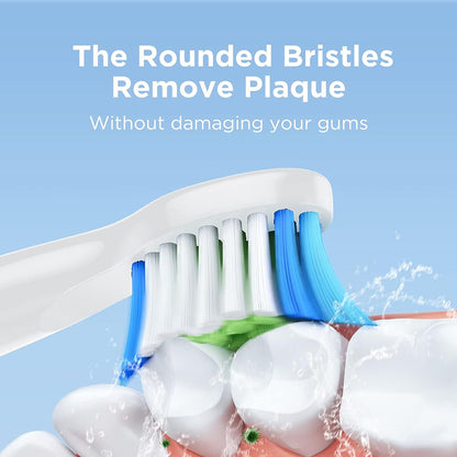 Tête de rechange SDD2 pour brosse à dents électrique Bitvae D2, lot de 4 pièces, blanc