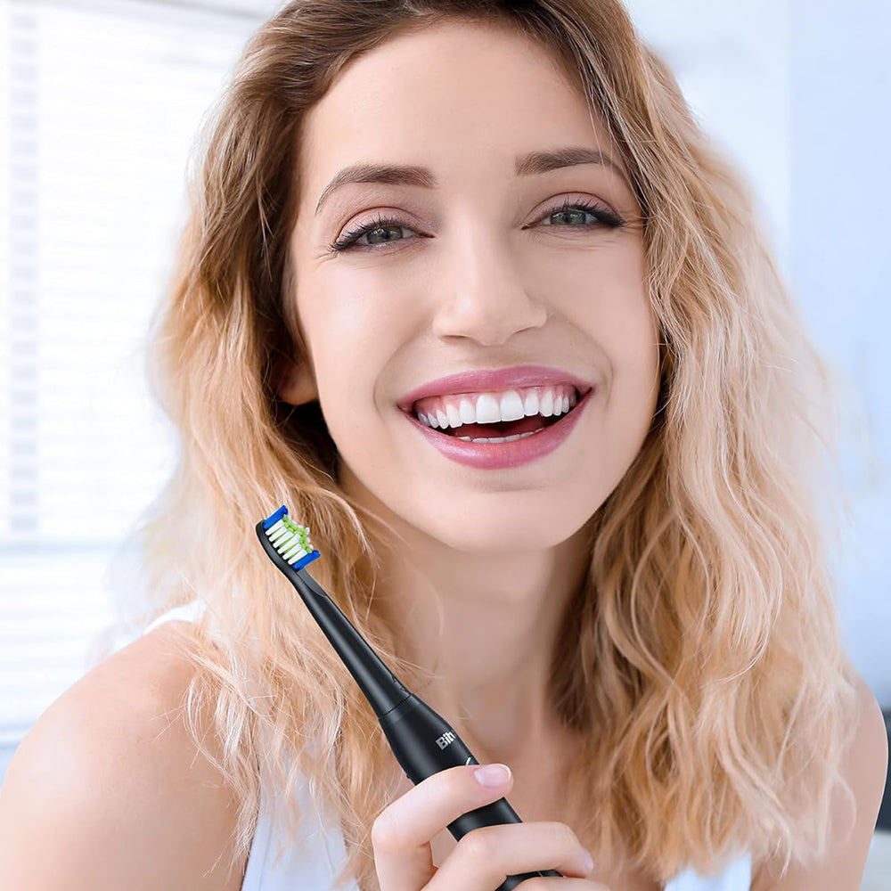 Tête de rechange SDD2 pour brosse à dents électrique Bitvae D2, lot de 4 pièces, noir