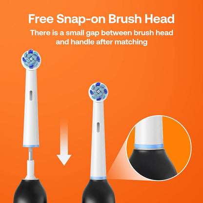 Tête de rechange SDR2 pour Brosse à Dents Électrique Bitvae R2, Lot de 5 pièces, Blanc
