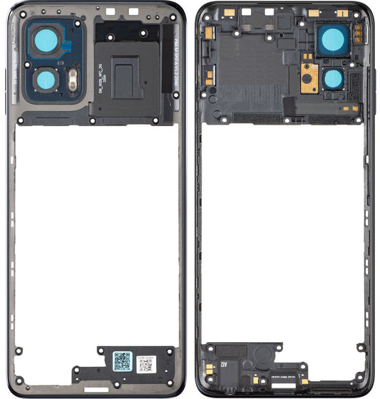 Coque centrale Motorola Moto G73, Bleue (Midnight Blue), Service Pack 5S58C22264