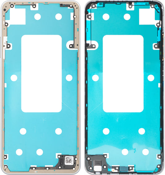 Coque centrale Oppo A5 4G, Argent (Mist White), Service Pack 612118001142