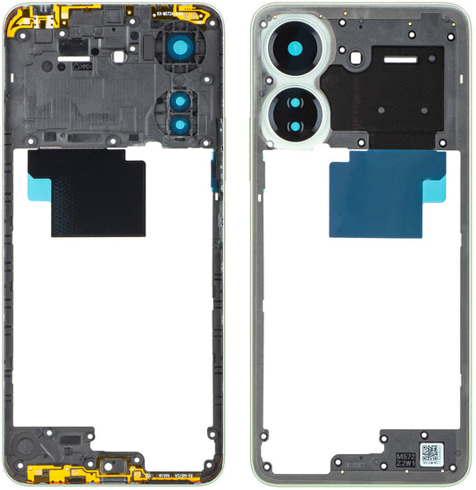 Coque centrale Xiaomi Redmi 13C, Verte (Clover Green), Service Pack 560004C3UA00