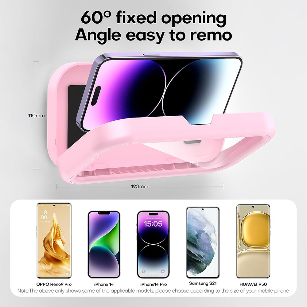 Techsuit LC-999 Wall Case with Touch Membrane for Phone, Waterproof, White Gold