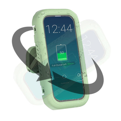 Techsuit LC-999 Wall Case with Tactile Membrane for Phone, Waterproof, Golden Green