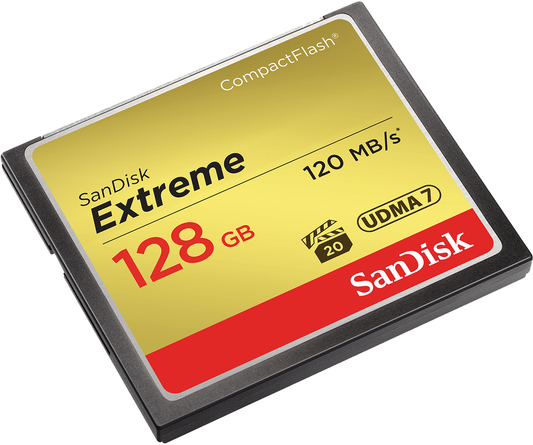 Carte Mémoire CompactFlash SanDisk Extreme, 128Gb, UDMA 7 SDCFXSB-128G-G46