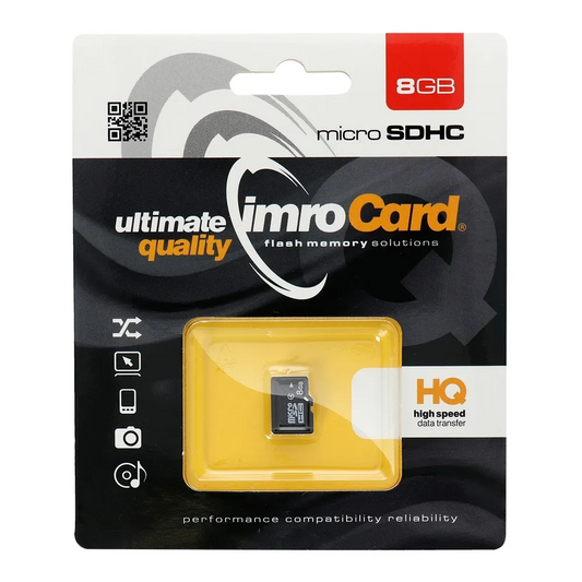 Carte Mémoire microSDHC Imro, 8Gb, Classe 4