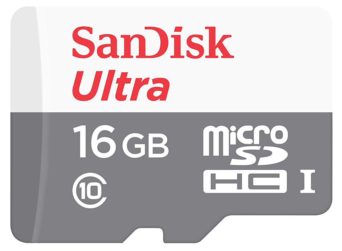 SanDisk Ultra Android carte mémoire microSDHC microSDHC, 16 Go, Classe 10 / UHS-1 U1 SDSQUNS-016G-GN3MN SDSQUNS-016G-GN3MN