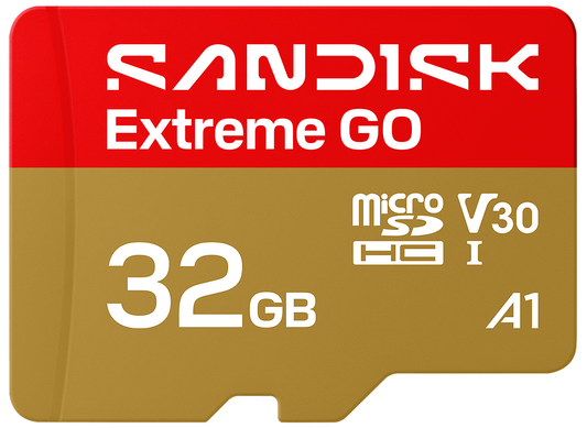 Carte Mémoire microSDHC SanDisk Extreme GO Android A1, 32Go, Classe 10 / UHS-1 U1 SDSQXGN-032G-GN6MN