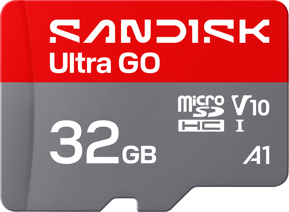 Carte mémoire microSDHC SanDisk Ultra GO Android A1, 32Go, Classe 10 / UHS-1 U1 SDSQUGN-032G-GN6MN