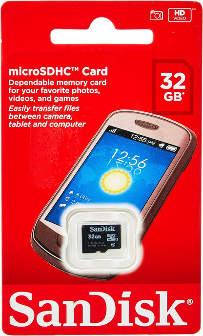 Carte mémoire SanDisk microSDHC, 32 Go, classe 4 SDSDQM-032G-B35 