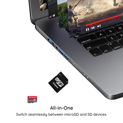 Carte mémoire microSDXC Techsuit THCM11, 64 Go, classe 10, avec adaptateur