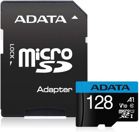 Carte mémoire microSDXC Adata Premier, 128Go, Classe 10 / UHS-1 U1, avec adaptateur AUSDX128GUICL10A1-RA1