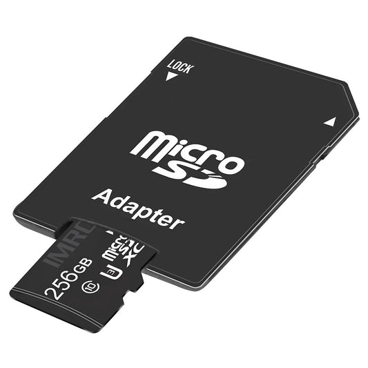 Carte Mémoire microSDXC Imro, 256Gb, Classe 10 / UHS-1 U3, Avec Adaptateur