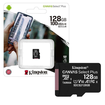 Carte mémoire Kingston Canvas Select Plus, 128 Go, Classe 10 / UHS-1 U1 SDCS2/128GBSP microSDXC