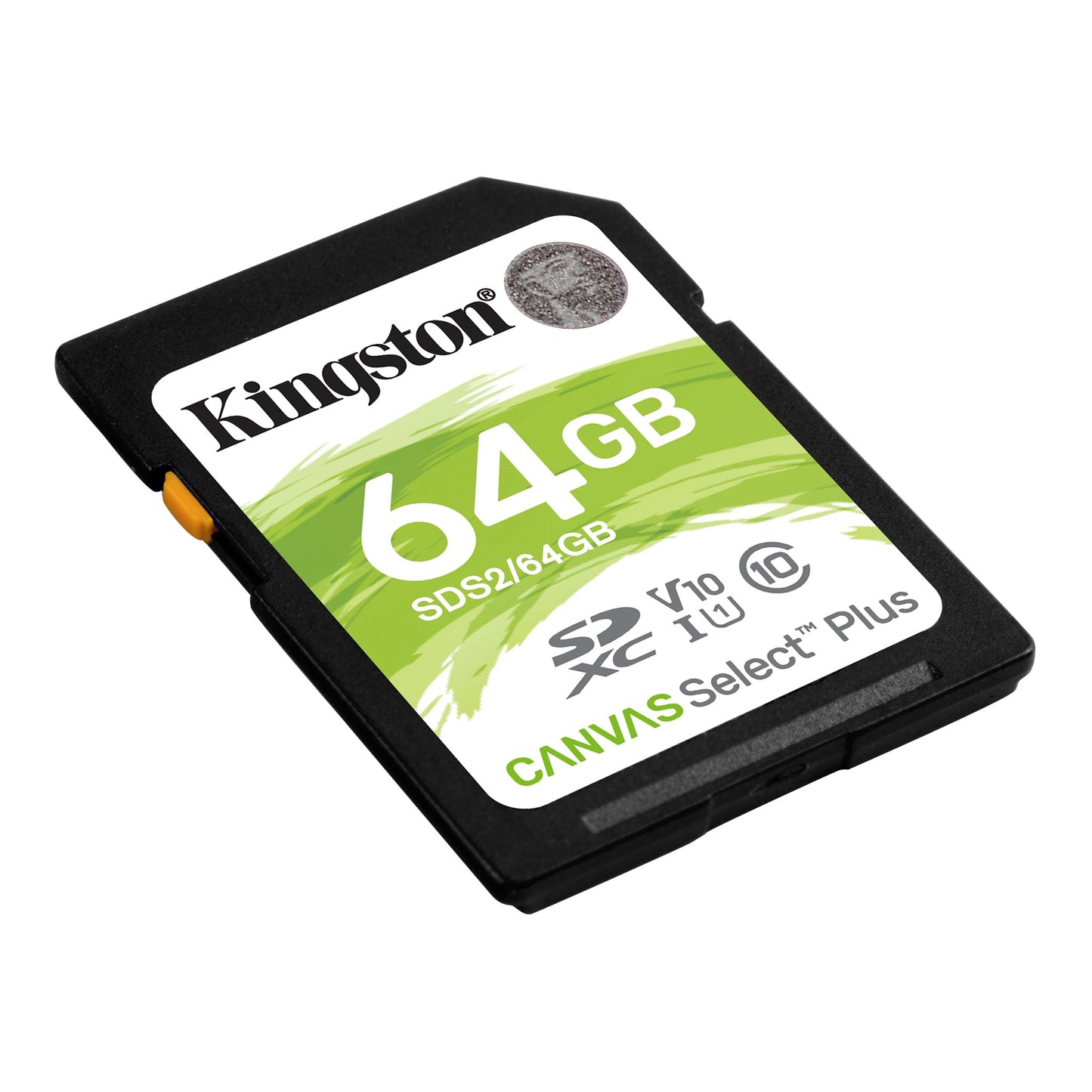 Carte mémoire SDXC Kingston Canvas Select Plus 100R, 64 Go, Classe 10 / UHS-1 U1 SDS2/64Go 