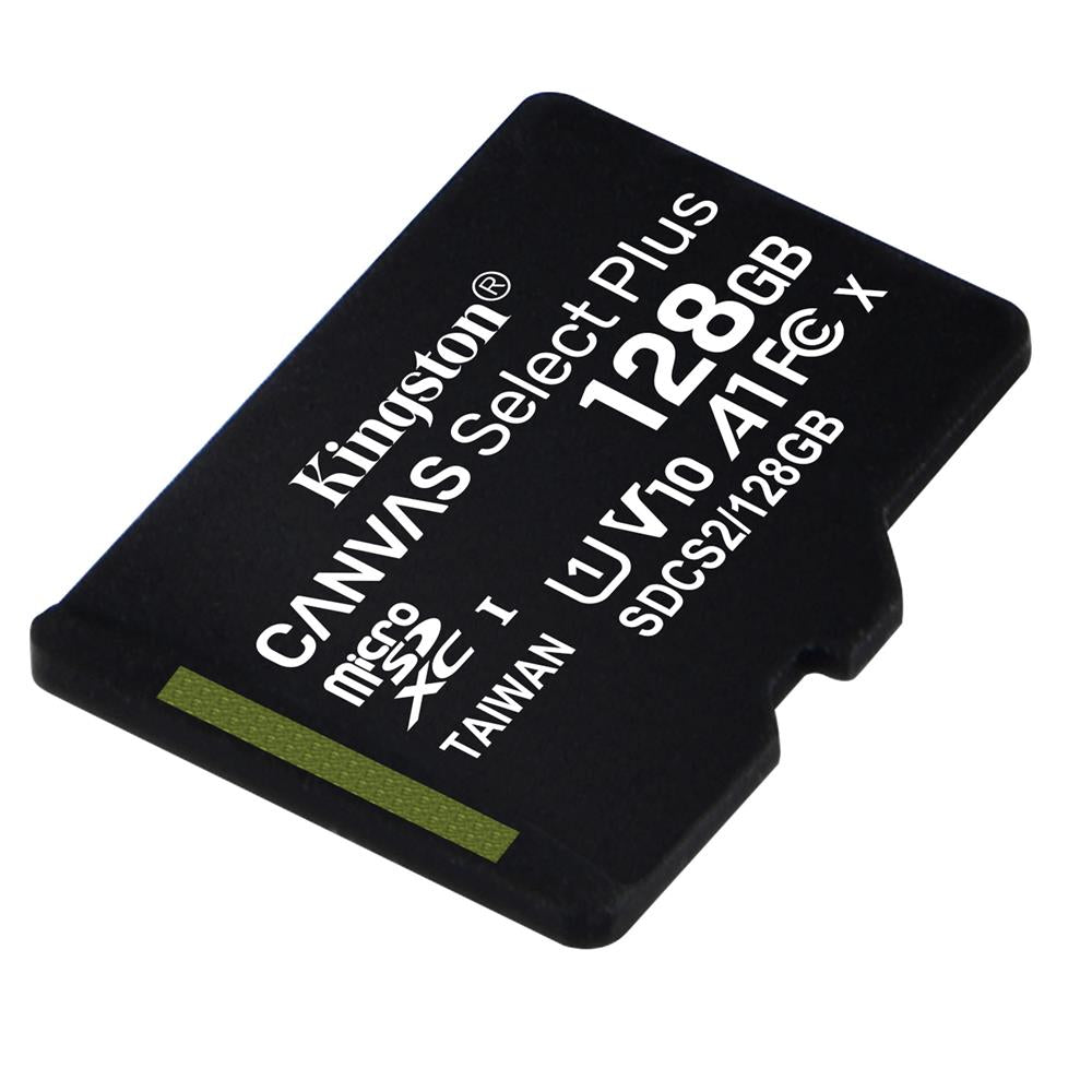 Carte mémoire Kingston Canvas Select Plus, 128 Go, Classe 10 / UHS-1 U1 SDCS2/128GBSP microSDXC