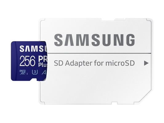 Carte mémoire microSDXC Samsung PRO Plus, 256 Go, Classe 10 / UHS-1 U3, avec adaptateur MB-MD256KA MB-MD256KA 