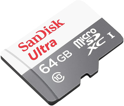 Carte mémoire microSDXC SanDisk Ultra, 64Gb, Classe 10 SDSQUNR-064G-GN3MN