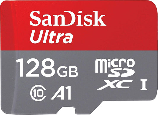 Carte mémoire microSDXC SanDisk Ultra Android A1, 128 Go, Classe 10 / UHS-1 U1 SDSQUAB-128G-GN6MN