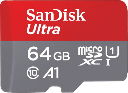 Carte mémoire microSDXC SanDisk Ultra Android A1, 64Gb, Classe 10 / UHS-1 U1 SDSQUAB-064G-GN6MN