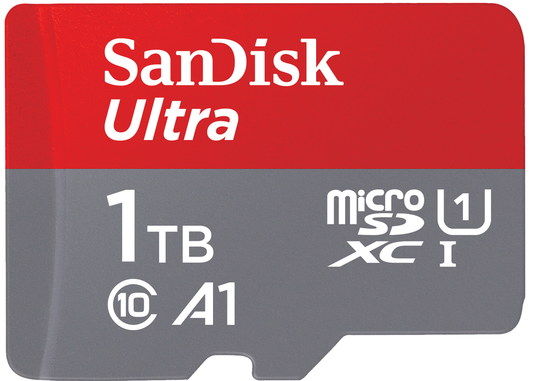 Carte mémoire microSDXC SanDisk Ultra Android A1, 1TB, Classe 10 / UHS-1 U1 SDSQUAC-1T00-GN6MN