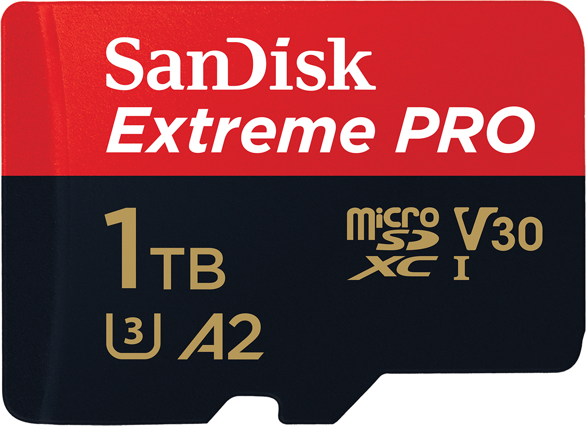 Carte Mémoire microSDXC SanDisk Extreme Pro, 1TB, Classe 10 / UHS-1 U3, Avec Adaptateur SDSQXCD-1T00-GN6MA
